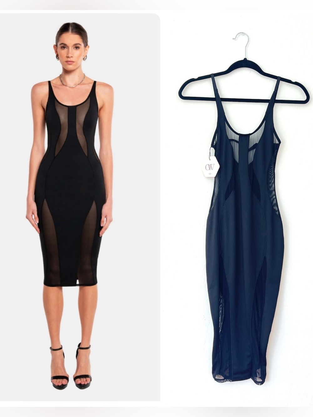 NWT OW Collection Twist Midi Dress